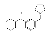 CYCLOHEXYL 3-(PYRROLIDINOMETHYL)PHENYL KETONE picture