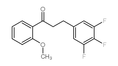 2'-METHOXY-3-(3,4,5-TRIFLUOROPHENYL)PROPIOPHENONE结构式