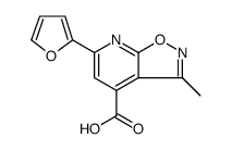 Isoxazolo[5,4-b]pyridine-4-carboxylic acid, 6-(2-furanyl)-3-methyl结构式