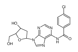 4-chloro-N-[9-[(2R,4S,5R)-4-hydroxy-5-(hydroxymethyl)oxolan-2-yl]purin-6-yl]benzamide Structure