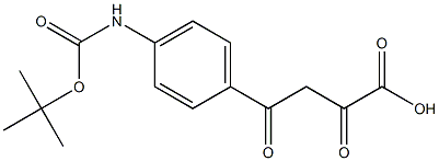 4-(4-{[((叔丁氧基)羰基]氨基}苯基)-2,4-二氧代丁酸结构式