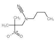 [butyl-(2-methyl-2-nitro-propyl)amino]formonitrile结构式