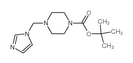 4-咪唑-1-甲基哌嗪-1-羧酸叔丁酯结构式