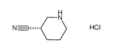 (S)-piperidine-3-carbonitrile hydrochloride structure