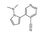 5-[1-(dimethylamino)pyrrol-2-yl]pyridazine-4-carbonitrile Structure