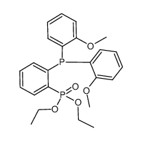 1-diethylphosphonato-2-bis(2-methoxyphenyl)phosphinobenzene Structure