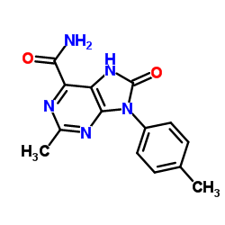 2-Methyl-9-(4-methylphenyl)-8-oxo-8,9-dihydro-7H-purine-6-carboxamide Structure