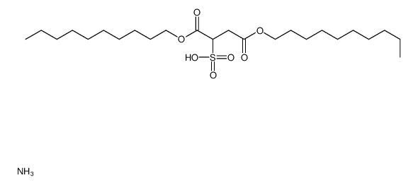 ammonium 1,4-didecyl sulphonatosuccinate structure