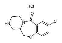 8-chloro-1,2,3,4,12,12a-hexahydro-6H-pyrazino[2,1-c][1,4]benzoxazepin-6-one hydrochloride Structure