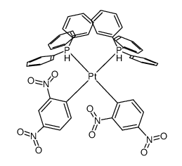 cis-bis(2,4-dinitrophenyl)bis(triphenylphosphane)platinum(II)结构式