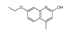 Carbostyril, 7-ethoxy-4-methyl- (6CI) Structure