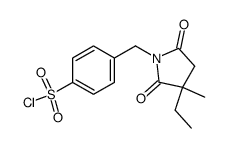 4-(3-Methyl-3-ethyl-1-succinimidylmethyl)benzene sulfonyl chloride Structure