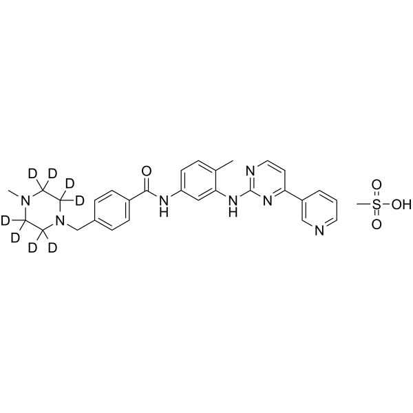 Imatinib-d8 mesylate structure