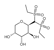 1,1-bis-ethanesulfonyl-2,6-anhydro-1-deoxy-D-glucitol Structure