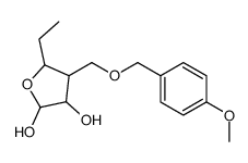 5-ethyl-4-[(4-methoxyphenyl)methoxymethyl]oxolane-2,3-diol结构式