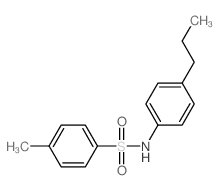 Benzenesulfonamide,4-methyl-N-(4-propylphenyl)- structure