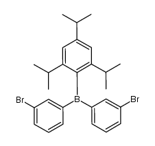 bis(3-bromophenyl)(2,4,6-triisopropylphenyl)borane Structure