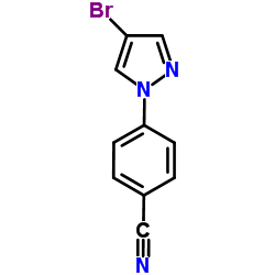 4-(4-Bromo-1H-pyrazol-1-yl)benzonitrile结构式