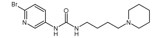 1-(6-bromopyridin-3-yl)-3-(4-piperidin-1-ylbutyl)-urea Structure