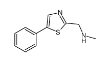 Methyl-(5-phenyl-thiazol-2-ylmethyl)-amine Structure