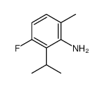 Benzenamine, 3-fluoro-6-methyl-2-(1-methylethyl)- (9CI) structure