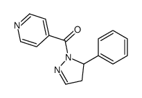 (3-phenyl-3,4-dihydropyrazol-2-yl)-pyridin-4-ylmethanone Structure