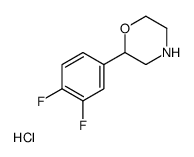 2-(3,4-Difluorophenyl)morpholine hydrochloride Structure