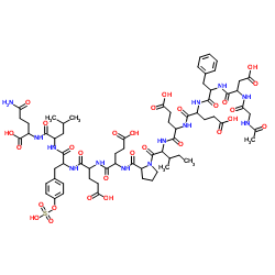 Acetyl-Hirudin (54-65) (sulfated) Structure