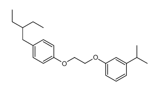 1-(2-ethylbutyl)-4-[2-(3-propan-2-ylphenoxy)ethoxy]benzene结构式