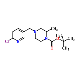 2-Methyl-2-propanyl 4-[(6-chloro-3-pyridinyl)methyl]-2-methyl-1-piperazinecarboxylate图片