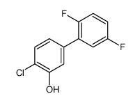 2-chloro-5-(2,5-difluorophenyl)phenol Structure