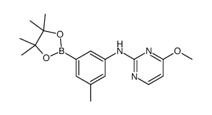 4-methoxy-N-(3-methyl-5-(4,4,5,5-tetramethyl-1,3,2-dioxaborolan-2-yl)phenyl)pyrimidin-2-amine Structure