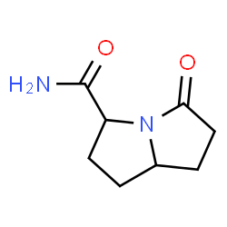 1H-Pyrrolizine-3-carboxamide,hexahydro-5-oxo-(9CI) Structure