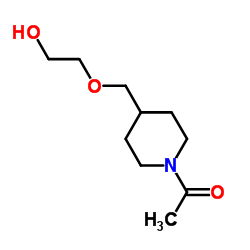 1-{4-[(2-Hydroxyethoxy)methyl]-1-piperidinyl}ethanone Structure