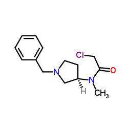 N-[(3R)-1-Benzyl-3-pyrrolidinyl]-2-chloro-N-methylacetamide Structure