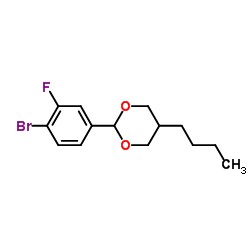 2-(4-Bromo-3-fluorophenyl)-5-butyl-1,3-dioxane picture