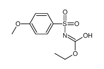 ethyl N-(4-methoxyphenyl)sulfonylcarbamate结构式