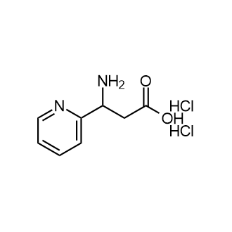 3-Amino-3-(pyridin-2-yl)propanoic acid dihydrochloride structure