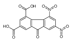 5,7-dinitro-9-oxofluorene-2,4-dicarboxylic acid Structure