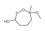 7-Methoxy-7-methyl-1,2-dioxepan-3-ol结构式