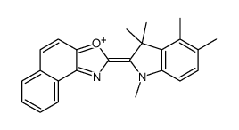 2-(1,3,3,4,5-pentamethylindol-1-ium-2-yl)benzo[e][1,3]benzoxazole结构式