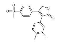 3-(3,4-Difluorophenyl)-4-(4-(methylsulfonyl)phenyl)-2(5H)-furanone structure