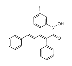 N-m-tolyl-α-phenylstyrylacrylohydroxamic acid Structure