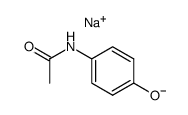 sodium 4-acetylaminophenolate结构式