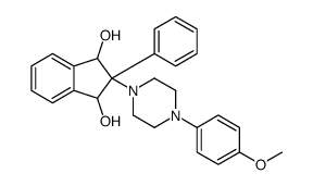 2-[4-(4-methoxyphenyl)piperazin-1-yl]-2-phenyl-1,3-dihydroindene-1,3-diol结构式