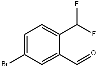 5-bromo-2-(difluoromethyl)benzaldehyde Structure