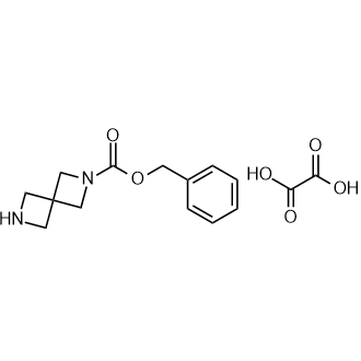 Benzyl 2,6-diazaspiro[3.3]heptane-2-carboxylate oxalic acid structure