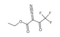 BUTANOIC ACID, 2-DIAZO-4,4,4-TRIFLUORO-3-OXO-, ETHYL ESTER结构式