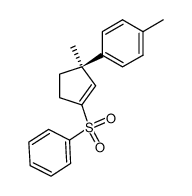 1-((R)-3-Benzenesulfonyl-1-methyl-cyclopent-2-enyl)-4-methyl-benzene Structure