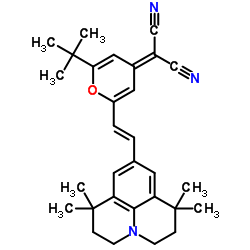 2-叔丁基-4-(二氰基亚甲基)-6-[2-(1,1,7,7-四甲基久洛尼定-9-基)乙烯基]-4H-吡喃结构式